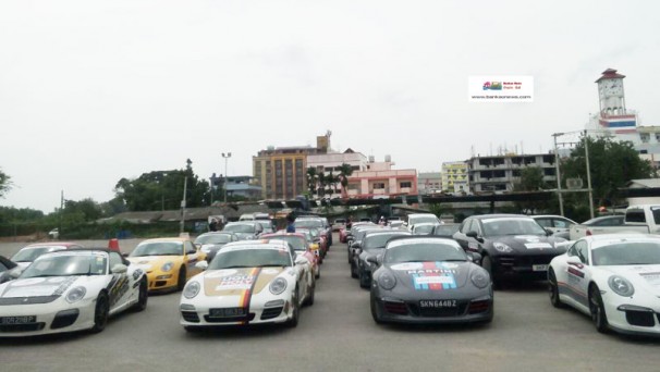 ททท.หาดใหญ่ต้อนรับคาราวานรถยนต์ “Porsche Club Singapore”