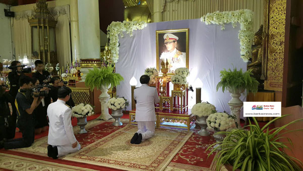 ขนส่งจังหวัดเชียงใหม่จัดพิธีบำเพ็ญกุศลอุทิศถวายเป็นพระราชกุศลแด่พระบาทสมเด็จพระปรมินทรมหาภูมิพลอดุลยเดช