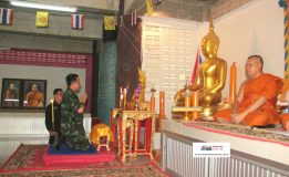 มทบ.42 จัดพิธีไหว้พระสวดมนต์เฉลิมพระเกียรติถวายเป็นพระราชกุศล แด่พระบาทสมเด็จพระเจ้าอยู่หัวและสมเด็จพระนางเจ้าฯ พระบรมราชินีนาถ