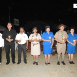 บรรยากาศกิจกรรมรอบกองไฟ การอยู่ค่ายพักแรมลูกเสือ-ยุวกาชาดสัมพันธ์ ประจำปีการศึกษา 2559