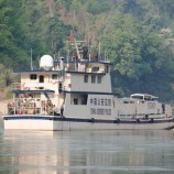 เรือลาดตระเวณ China Border Police ลาดตะเวณปกติประจำเดือน ในลำน้ำล้านช้าง-แม่โขง