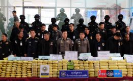 รอง ผบ.ตร.(ปป1) แถลงผลปฏิบัติการจับกุมเครือข่ายยาเสพติดรายสำคัญ ๆ