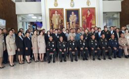 นักศึกษาวิทยาลัยป้องกันราชอาณาจักรเยี่ยมชมศูนย์ประสานงานโครงการอันเนื่องมาจากพระราชดำริและความมั่นคง(ศปร.)