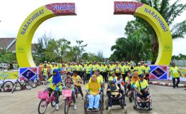 หน่วยเฉพาะกิจนาวิกโยธิน กองทัพเรือร่วมปั่นจักรยานเฉลิมพระเกียรติฯ “Bike อุ่นไอรัก คลายความหนาว สายน้ำแห่ง รัตนโกสินทร์” จังหวัดนราธิวาส