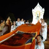 ห่มพระเจดีย์พุทธคยาใต้ต้นพระศรีมหาโพธิ์