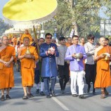 อัญเชิญ ‘พระบรมสารีริกธาตุ’ ไปยังมกุฏพันธนเจดีย์