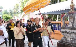 พิธีทอดผ้าป่าสามัคคี ณ วัดหาดสูง