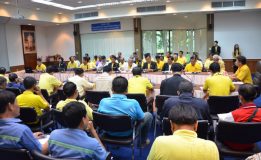 ประชุมคณะกรรมการจัดการชลประทาน ลุ่มน้ำพรม-เชิญ (JMC) เรื่อง แผนส่งน้ำเพื่อการเพาะปลูกพืชฤดูฝน ปี 2562