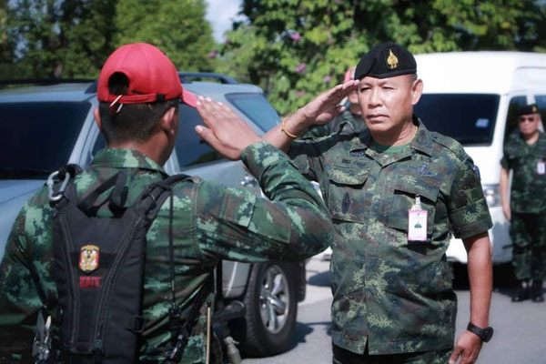 รอง ผอ.รมน.ภาค ๔ สน. เป็นประธานในพิธีปิดการฝึกหลักสูตรเพิ่มประสิทธิภาพ จนท.ประจำ ชคต.