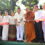 พิธีวางศิลาฤกษ์สร้างหอฉันและโรงครัว ศาลา”อุดมสมบูรณ์”  วัดถ้ำผาแด่น