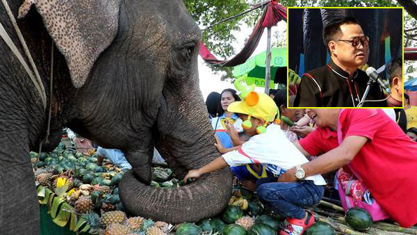 อนุทิน” เปิดงานเลี้ยงอาหารช้างยิ่งใหญ่ ช้าง 160 เชือกพาเหรดเข้าเมืองร่วมงานมหัศจรรย์แสดงช้างสุรินทร์