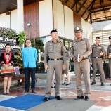 ตำรวจภูธรจังหวัดลำพูนร่วมตรวจพื้นที่เสด็จร้านครัวคุณกุ้ง ต.บ้านกลาง