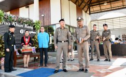 ตำรวจภูธรจังหวัดลำพูนร่วมตรวจพื้นที่เสด็จร้านครัวคุณกุ้ง ต.บ้านกลาง