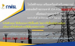 โรงไฟฟ้าจะนะเตรียมพร้อมสำหรับเหตุการณ์แหล่งผลิตก๊าซธรรมชาติ  JDA-A18 หยุดจ่ายก๊าซเพื่อซ่อมบำรุงประจำปี 2563