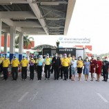 ท่าอากาศยานหาดใหญ่ดำเนินการทำความสะอาดพร้อมฉีดพ่นยาฆ่าเชื้อในการป้องกันการแพร่ระบาดของโรคติดเชื้อไวรัสโคโรน่า (COVID-19)