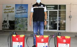 “นิพัฒน์” เดินหน้าฉีดพ่นยาฆ่าเชื้อชุมชนโชคสมาน ป้องกันการแพร่ระบาดเขื้อโควิด-19 ตั้งเป้าครบทุกชุมชนใน อ.หาดใหญ่