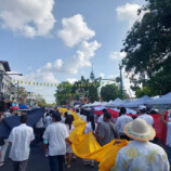 โรงไฟฟ้าขนอมร่วมสืบสานประเพณีมาฆบูชาแห่ผ้าพระบฎพระราชทานขึ้นพระธาตุเมืองคอน ประจำปี 2566