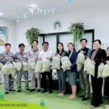 บริษัท ผลิตไฟฟ้าขนอม จำกัด ส่งมอบผักอินทรีย์จากศูนย์เรียนรู้ Khanom Model : Smart Farming ให้กับโรงพยาบาลขนอม