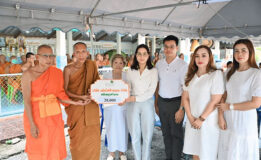 โรงไฟฟ้าขนอมร่วมสนับสนุนอาหารในงานปริวาสกรรม ณ วัดคีรีวง อำเภอขนอม จังหวัดนครศรีธรรมราช