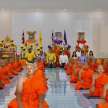 โรงไฟฟ้าขนอม ร่วมสนับสนุนวัดธารทอง จัดโครงการบรรพชาสามเณร เสริมสร้างคุณธรรมเยาวชน ถวายเป็นพระราชกุศล