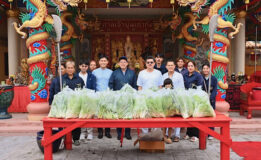 โรงไฟฟ้าขนอม ร่วมสืบสานประเพณีถือศีลกินเจ มอบผักอินทรีย์กว่า 100 กก. สนับสนุนศาลเจ้าบุ่นเถ่าก๋ง