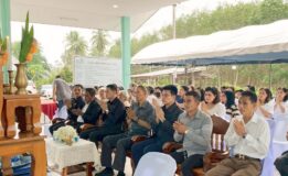 โรงไฟฟ้าขนอม ร่วมทำบุญเปิดหอประชุมหมู่บ้านเขาดิน มุ่งสร้างความยั่งยืนผ่านโครงการไตรภาคี