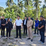 รองหัวหน้าผู้ตรวจราชการกระทรวงมหาดไทย และผู้ตรวจราชการกระทรวงมหาดไทยเขตตรวจราชการที่ ๕ และคณะ ได้เดินทางมาตรวจติดตามจุดติดตั้งหอเตือนภัย