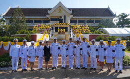 อบจ.สงขลา ร่วมพิธีวางพานพุ่มถวายราชสักการะ เนื่องในวันพ่อขุนรามคำแหงมหาราช ประจำปี 2569