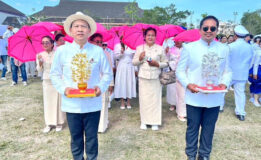 อำเภอขนอมร่วมขบวนแห่ผ้าพระบฎ มาฆบูชาแห่ผ้าขึ้นธาตุนานาชาติที่เมืองนคร ประจำปี 2569