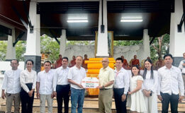 บริษัท ผลิตไฟฟ้าขนอม จำกัด เข้าร่วมและสนับสนุนงาน “แห่ผ้าขึ้นธาตุ เจดีย์ปะการัง” ประจำปี ๒๕๖๙ ร่วมสืบสานประเพณีท้องถิ่นและทำนุบำรุงพระพุทธศาสนา