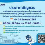 ประกาศ บริษัท ท่าอากาศยานไทย จำกัด (มหาชน) เรื่อง การให้สิทธิประกอบกิจการโครงการพื้นที่เชิงพาณิชย์