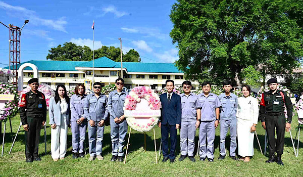 โรงไฟฟ้าขนอม ร่วมพิธีวางพวงมาลาเนื่องในวันปิยมหาราช ประจำปี 2569